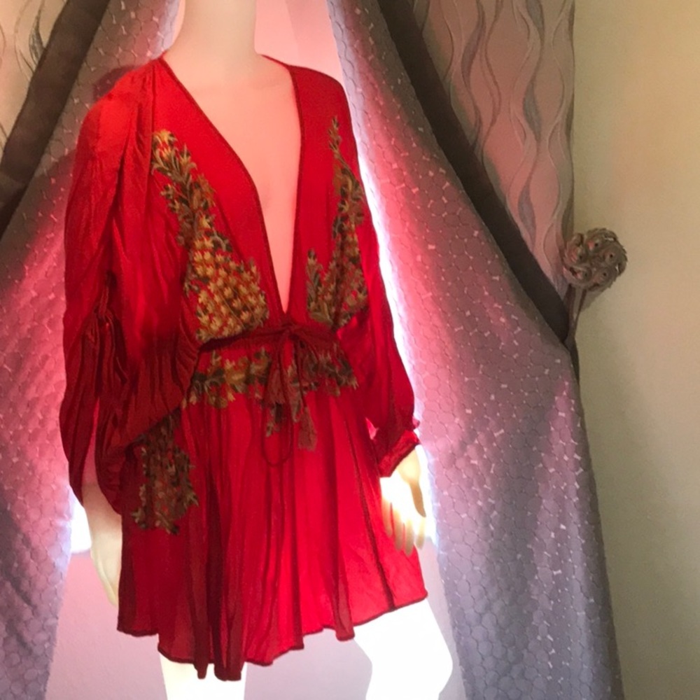 Free people mini dress cover up